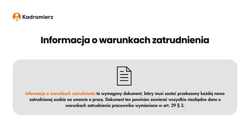 Nowa informacja o warunkach zatrudnienia – kluczowe zmiany, o których musisz wiedzieć teraz